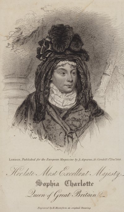 Charlotte of Mecklenburg-Strelitz, Queen Consort of King George III by Henri after Meyer