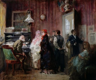Birth, Town Hall of the 19th Arrondissement, c.1881 by Henri Gervex