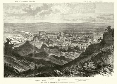 Rome viewed from the Caelian Hill in the time of Julius Caesar by Henri de (after) Montaut