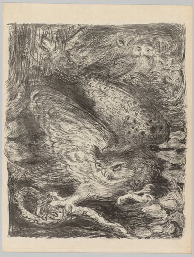 The Vintages!: Seven Owls and a Serpent, c. 1900 by Henri de Groux