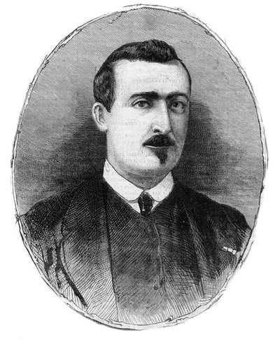 Portrait of Antoine Alphonse Chassepot (1833-1905) Armourer and Creator of the Rifle of the same name - Drawing by Henry de Montaut by Henri de Montaut