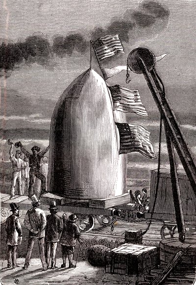 The Giant Gun Projectile Arrived at Stone