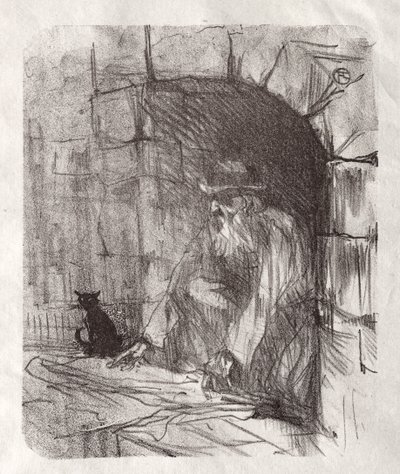 At the Foot of Sinai: A Back Room in Krakow by Henri de Toulouse-Lautrec