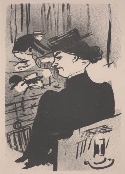 A Spectator During the Song of Polin by Henri de Toulouse Lautrec