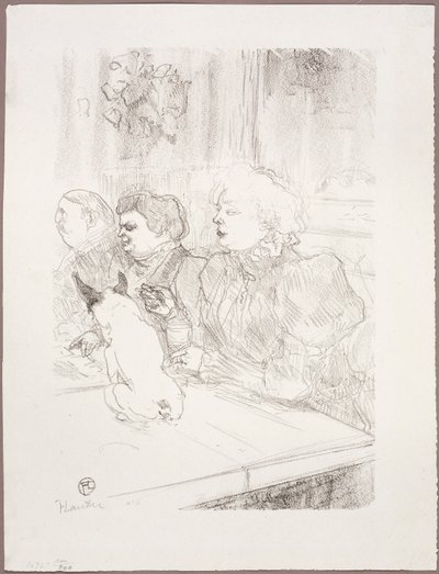 At La Souris, Madame Palmyre by Henri de Toulouse-Lautrec
