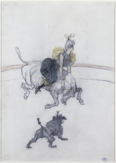 At the Circus: The Salute (Au Cirque: Le Salut) 1899 by Henri de Toulouse Lautrec