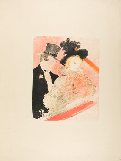 At the Concert by Henri de Toulouse-Lautrec
