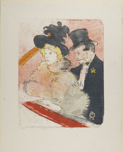 At the Concert 1896 by Henri de Toulouse-Lautrec