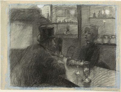 Bar of the Cafe of the Rue de Rome by Henri de Toulouse Lautrec