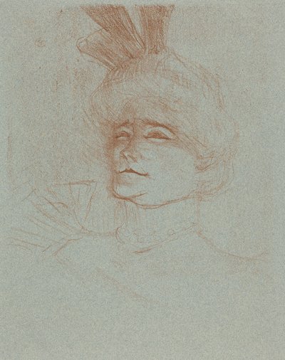 Bust of Mlle. Marcelle Lender, Turned Three Quarters by Henri de Toulouse-Lautrec