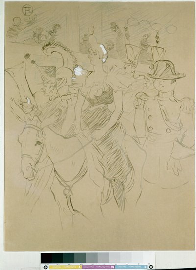 Carnival at the Moulin Rouge: the Entrance of Cha-u-kao, c.1896 by Henri de Toulouse Lautrec