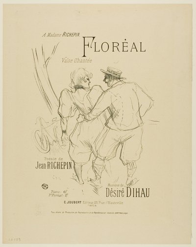 Floreal, from Melodies of Desire Dihau by Henri de Toulouse-Lautrec