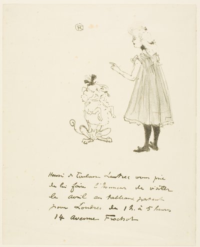 Invitation to an Exhibition by Henri de Toulouse-Lautrec