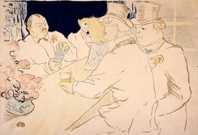 Irish and American Bar, rue Royale - The Chap Book by Henri de Toulouse-Lautrec