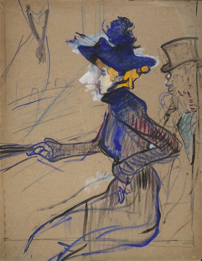Jane Avril at the Divan Japonais by Henri de Toulouse-Lautrec
