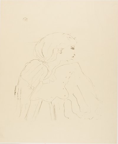 Jane Hading, from Treize Lithographies by Henri de Toulouse-Lautrec