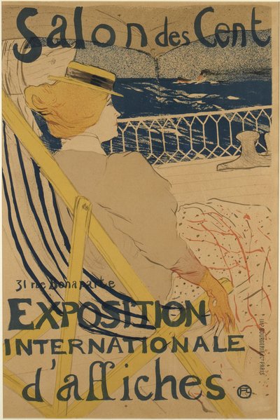 Passenger from Number 54 - On a Cruise by Henri de Toulouse-Lautrec