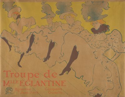 La Troupe de Mademoiselle Églantine by Henri de Toulouse-Lautrec