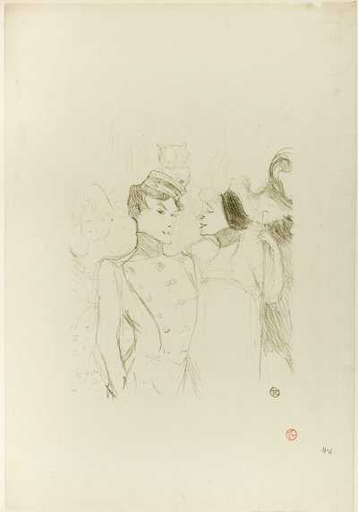 Lender and Lavallière in a Revue at the Variétés by Henri de Toulouse-Lautrec