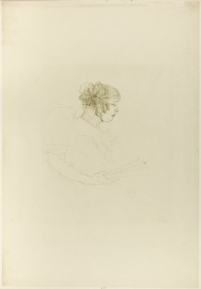 Luce Myrès, in Profile by Henri de Toulouse-Lautrec