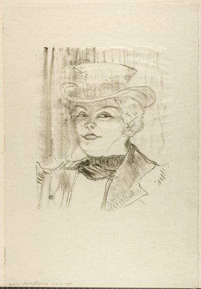 Madame Réjane by Henri de Toulouse-Lautrec