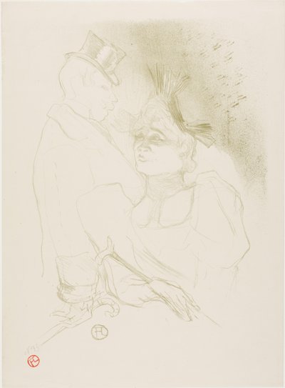 Mademoiselle Lender and Baron by Henri de Toulouse-Lautrec