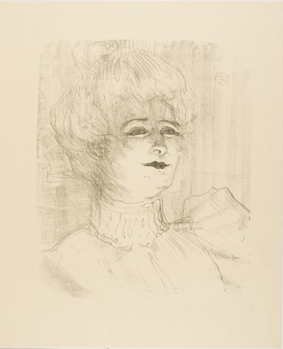 Marie-Louise Marsy, from Thirteen Lithographs by Henri de Toulouse-Lautrec