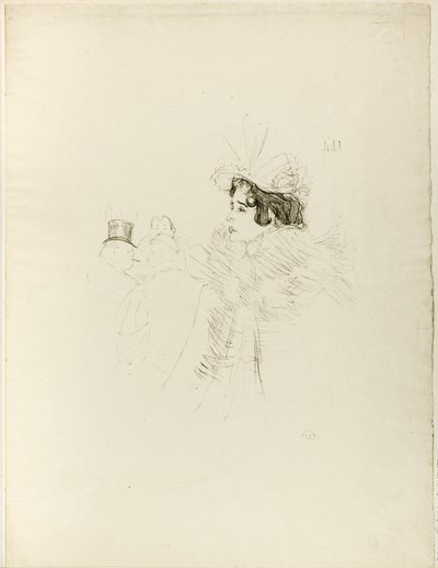 Miss May Belfort at the Bar Achille by Henri de Toulouse-Lautrec