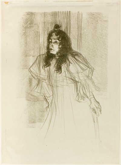 Miss May Belfort with Long Hair by Henri de Toulouse-Lautrec