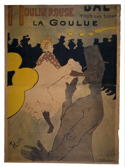Moulin Rouge, 1891 by Henri de Toulouse-Lautrec