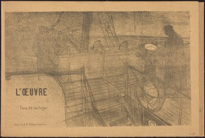 Prospectus Programme of the Work by Henri de Toulouse-Lautrec