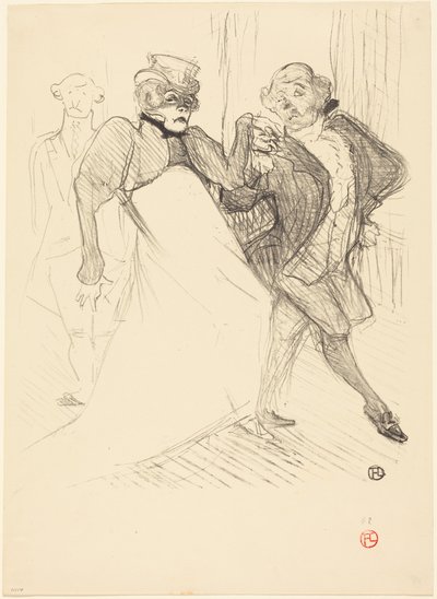 Rejane and Galipaux in "Madame Sans-Gêne" by Henri de Toulouse-Lautrec
