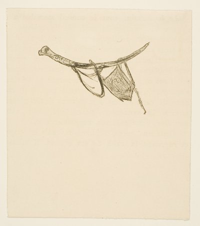 Tailpiece from Au Pied du Sinaï by Henri de Toulouse-Lautrec