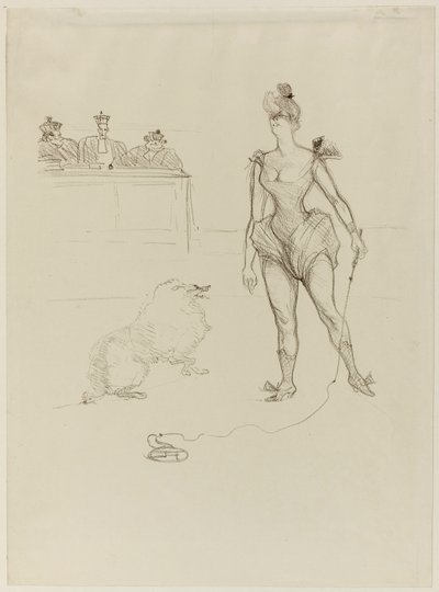 The Animal-Tamer Before the Tribunal by Henri de Toulouse-Lautrec