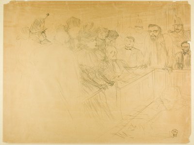 The Arton Trial (third plate) by Henri de Toulouse-Lautrec