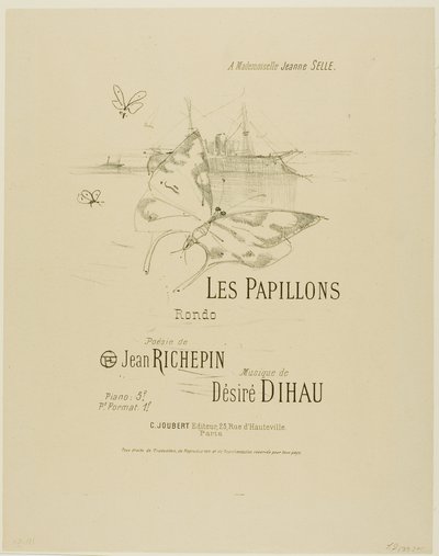 The Butterflies, from Melodies of Desire Dihau by Henri de Toulouse-Lautrec