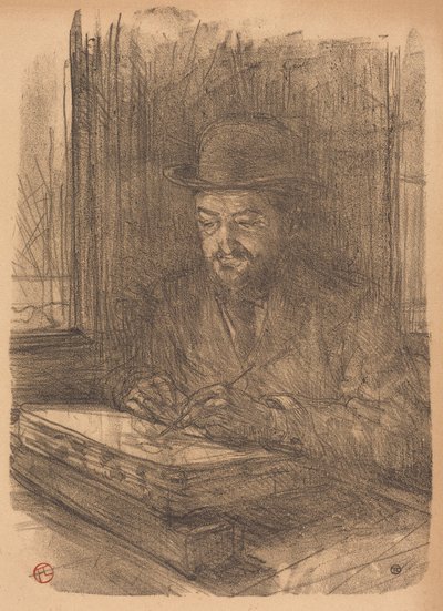 The Fine Printmaker Adolphe Albert by Henri de Toulouse-Lautrec