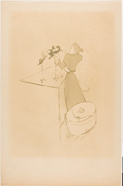 The Milliner, Renée Vert by Henri de Toulouse-Lautrec