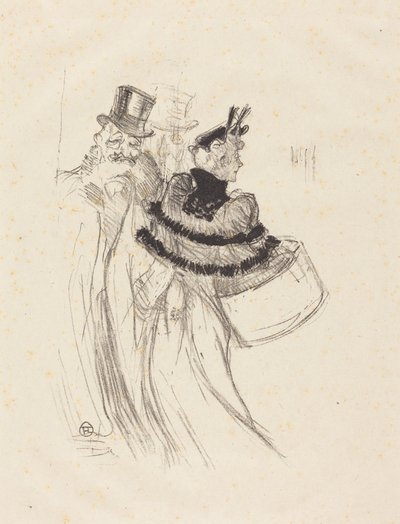 The Old Gentlemen by Henri de Toulouse-Lautrec