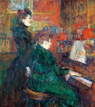 The Singing Lesson by Henri de Toulouse Lautrec