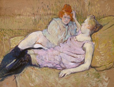 The Sofa by Henri de Toulouse-Lautrec