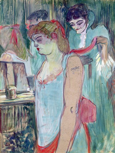 The Tattooed Woman or The Toilet by Henri de Toulouse Lautrec
