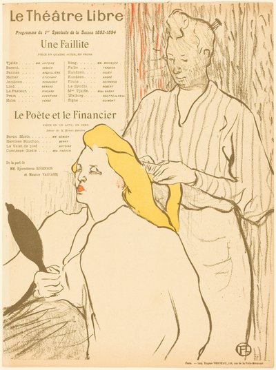A Bankruptcy; The Poet and the Financier by Henri de Toulouse-Lautrec