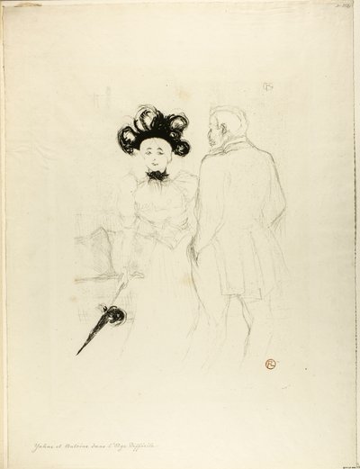 Yahne and Antoine, in The Difficult Age by Henri de Toulouse-Lautrec