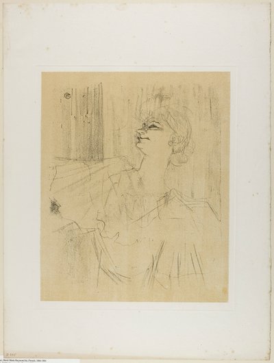 Yvette Guilbert—A Menilmontant de Bruant, from Yvette Guilbert by Henri de Toulouse-Lautrec