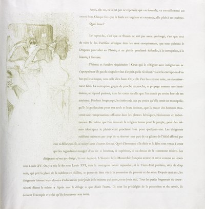 Yvette Guilbert - French Series: No. 13 by Henri de Toulouse-Lautrec