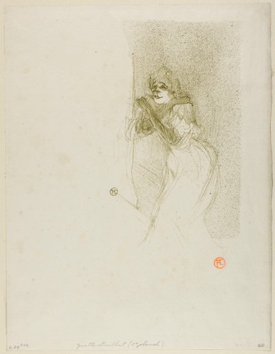 Yvette Guilbert by Henri de Toulouse-Lautrec