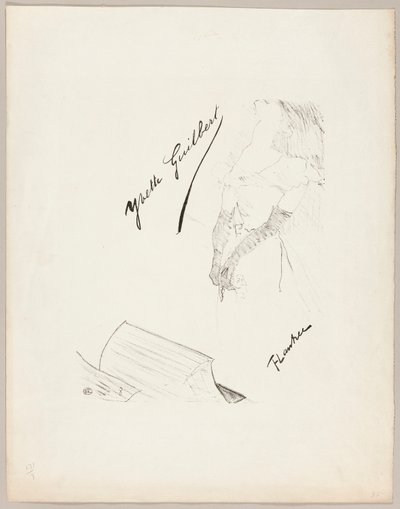 Yvette Guilbert by Henri de Toulouse-Lautrec