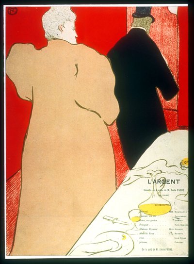 Poster by Toulouse-Lautrec for play L