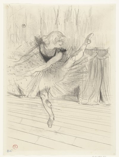 Portrait of Dancer Ida Heath by Henri de Toulouse Lautrec (signed by artist)
